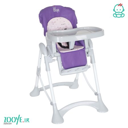 صندلی غذا کودک زویه مدل Z110-2 رنگ بنفش در ابعاد 100 × 64 × 74 طراحی و ساخته شده است. این صندلی برای کودکان حداکثر 36 ماه مناسب میباشد.